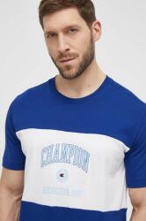 Champion pamut póló férfi, nyomott mintás, 219853 - kék L