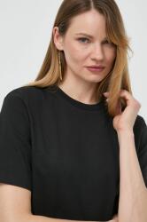 Weekend Max Mara pamut póló női, fekete - fekete M - answear - 31 990 Ft
