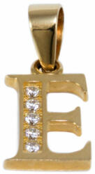 Ékszershop Köves "E" betű arany medál (1269720)