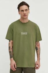 Vans pamut póló zöld, férfi, nyomott mintás - zöld XXL - answear - 10 990 Ft