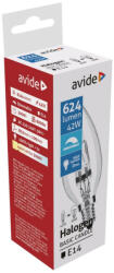 Avide 42W E14 gyertya C35 halogén égő (Avide-42W-E14-C35)
