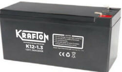 KRAFTON K12-1.3 12V 1, 3 Ah zselés ólomsavas akkumulátor (Krafton_K12-1-3Ah)