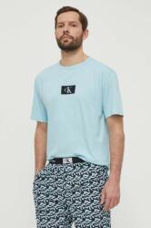Calvin Klein Underwear pamut pizsama felső nyomott mintás - kék XL