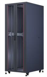 Formrack 26U Cosmoline 800x1000 19" szabadon álló rack szekrény - RAL9005 fekete (CSM-26U80100)