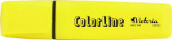 Szövegkiemelő, 1-5 mm, VICTORIA OFFICE, "ColorLine", sárga (COTVI322S)