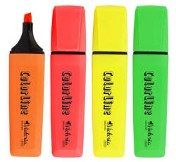  Szövegkiemelő készlet, 1-5 mm, VICTORIA OFFICE, "ColorLine", 4 különböző szín (COTVI322V)