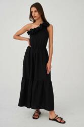 Undress Code ruha fekete, midi, egyenes - fekete XS - answear - 92 990 Ft