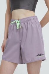 adidas rövidnadrág női, lila, sima, magas derekú, IL7252 - lila XS
