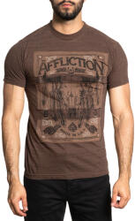 AFFLICTION Tricou bărbați AFFLICTION - AMERICAN MADE - DK. TOBACCO PIGMENT DYE - A26245-DTPD
