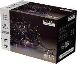 Entac kültéri karácsonyi fürtös led fényfüzér meleg fehér 8m (ECL-M400-WW)