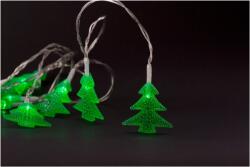 Entac karácsonyi elemes fényfüzér zöld fenyőfa 1, 65m (ECL-PVCGT-10)