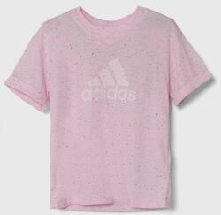 Adidas gyerek póló rózsaszín - rózsaszín 128