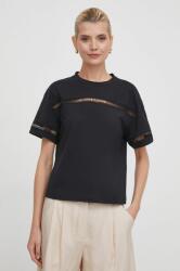 Giorgio Armani pamut póló női, fekete - fekete M - answear - 57 990 Ft