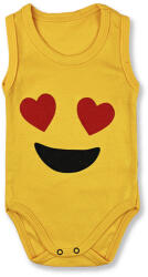 Baby Cool Baba ujjatlan body - Emoji Love Méret: 80 (9-12hó)