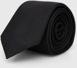 Hugo selyen nyakkendő fekete - fekete Univerzális méret - answear - 15 990 Ft