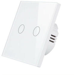 SmartWise Z2-LNS Zigbee, érintős két gombos okos villanykapcsoló (fehér) (SMW-KAP-Z2LNSW-ZB) - otthonokosabban