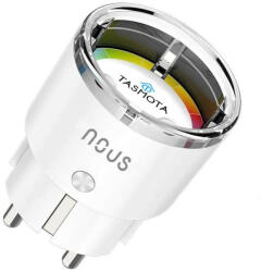 NOUS A1T WiFi-s okoskonnektor fogyasztásmérővel, gyárilag telepített Tasmota firmware-el, MQTT kompatibilis (3680W/16A) (NOU-KON-A1T)