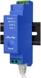 Shelly PRO 1 DIN-sínre szerelhető WiFi + Ethernet kompatibilis, 16A okosrelé, feszültségmentes kapcsolásra is (ALL-REL-PRO1)