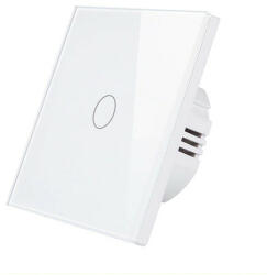 SmartWise Z1-LNS Zigbee, érintős egy gombos okos villanykapcsoló (fehér) (SMW-KAP-Z1LNSW-ZB) - otthonokosabban