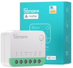 SONOFF Mini R4M Wi-Fi okos relémodul, Matter szabvány kompatibilis (SON-REL-MINI-R4M) - otthonokosabban