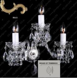 Glass LPS Aplica 3 brate cristal Bohemia N21 007/03/1 (N21 007/03/1)