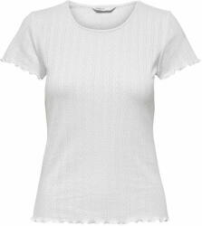  ONLY Női póló ONLCARLOTTA Tight Fit 15256154 White (Méret S)