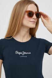 Pepe Jeans t-shirt női, sötétkék - sötétkék XS