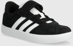 adidas gyerek velúr sportcipő VL COURT 3.0 EL C fekete - fekete 28.5