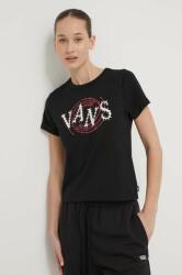 Vans pamut póló női, fekete - fekete S - answear - 15 990 Ft
