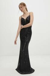 ANSWEAR ruha fekete, maxi, testhezálló - fekete L - answear - 39 990 Ft
