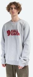 Fjallraven pamut melegítőfelső Logo Sweater szürke, férfi, nyomott mintás, F84142 - szürke L
