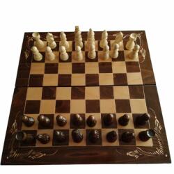 Magic Puzzle Box Set de șah din lemn cutie de tablă de șah piesă de șah dame de table cadou jucărie joc de masă (_d48f6c4ef)