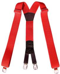 TifanTEX Bretele roșii pentru pantaloni (bretele elastice clasice) (0128E5)
