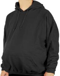 TifanTEX Hanorac supradimensionat Negru cu glugă (Mărimi mari Hanorace) (2758E5)