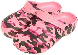 TifanTEX Șlapi Papuci de camuflaj pentru damă, roz (pantofi croxy) (1122E5)