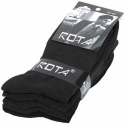 TifanTEX Șosete din bumbac, pentru bărbați, 5 perechi negre ROTA (0713E5)