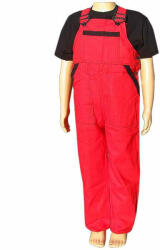 TifanTEX Pantaloni de lucru pentru copii NIKA roșu-negru 146-164 (2819E5)