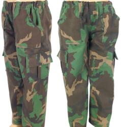 TifanTEX Pantaloni de camuflaj pentru copii Woodland 110/140  (2356E5)