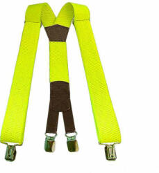 TifanTEX Bretele galbene pentru pantaloni 4x clip (culoare - neon) (0138E5)