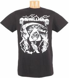 TifanTEX Tricou Metallica Craniu cu coasă (Tricou cu imprimeu pentru) (2243M7)