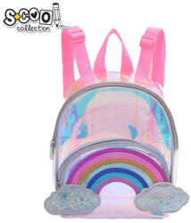 S-cool / Offishop Ghiozdan gradinita transparent RAINBOW, 20x26x13 cm - S-COOL (35662)