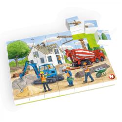Hubelino Puzzle Pe santier in constructii Hubelino (35 piese) (410207) - jucariipentrucopil
