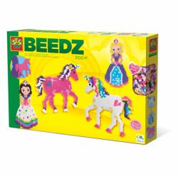 SES Creative Set creativ copii Beedz - Margele de calcat cu unicorni si printese (06216) - jucariipentrucopil