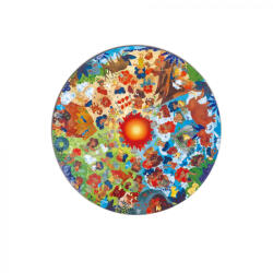 Hape Puzzle copii epoca de piatra, cu lumini led (102 piese) (E1638A) - jucariipentrucopil Puzzle