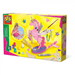 Ses Creative Set creativ pentru copii cu suport de bijuterii cu unicorn si sclipici (14675)