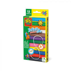 SES Creative Plastilina colorata pentru copii (12x180 gr. ) (00406)