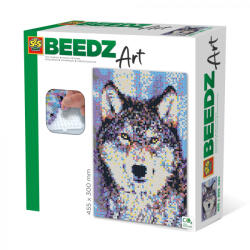 SES Creative Set margele de calcat Beedz art - Lup (06001) - jucariipentrucopil