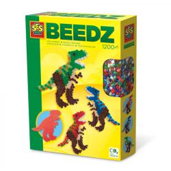 SES Creative Set creativ copii Beedz - Creare dinozauri cu margele de calcat (06117)