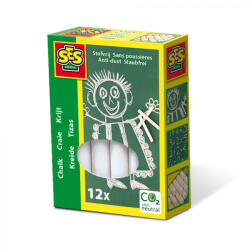 Ses Creative Creta alba 12 bucati (00200) - jucariipentrucopil
