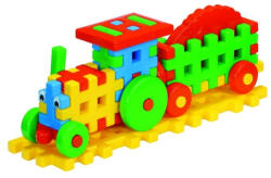 TUPIKO Cuburi constructii, 38x10, 3x15 cm, Tractor - Tupiko (8235) - jucariipentrucopil